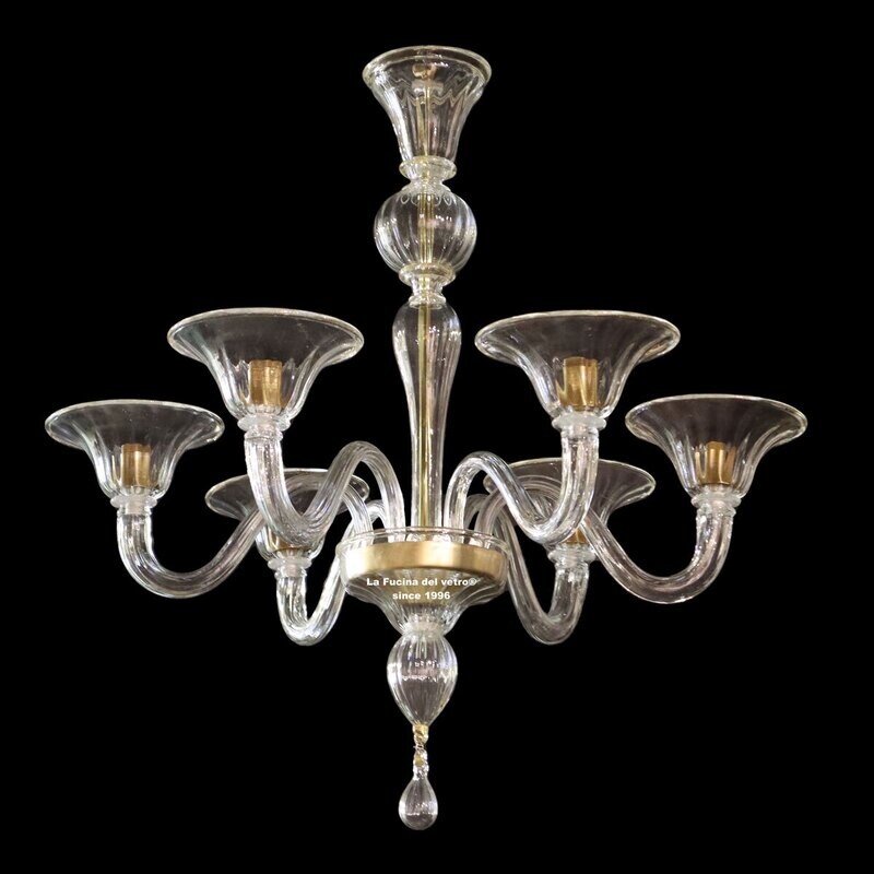 "MODERNO" Lampadario in vetro di Murano