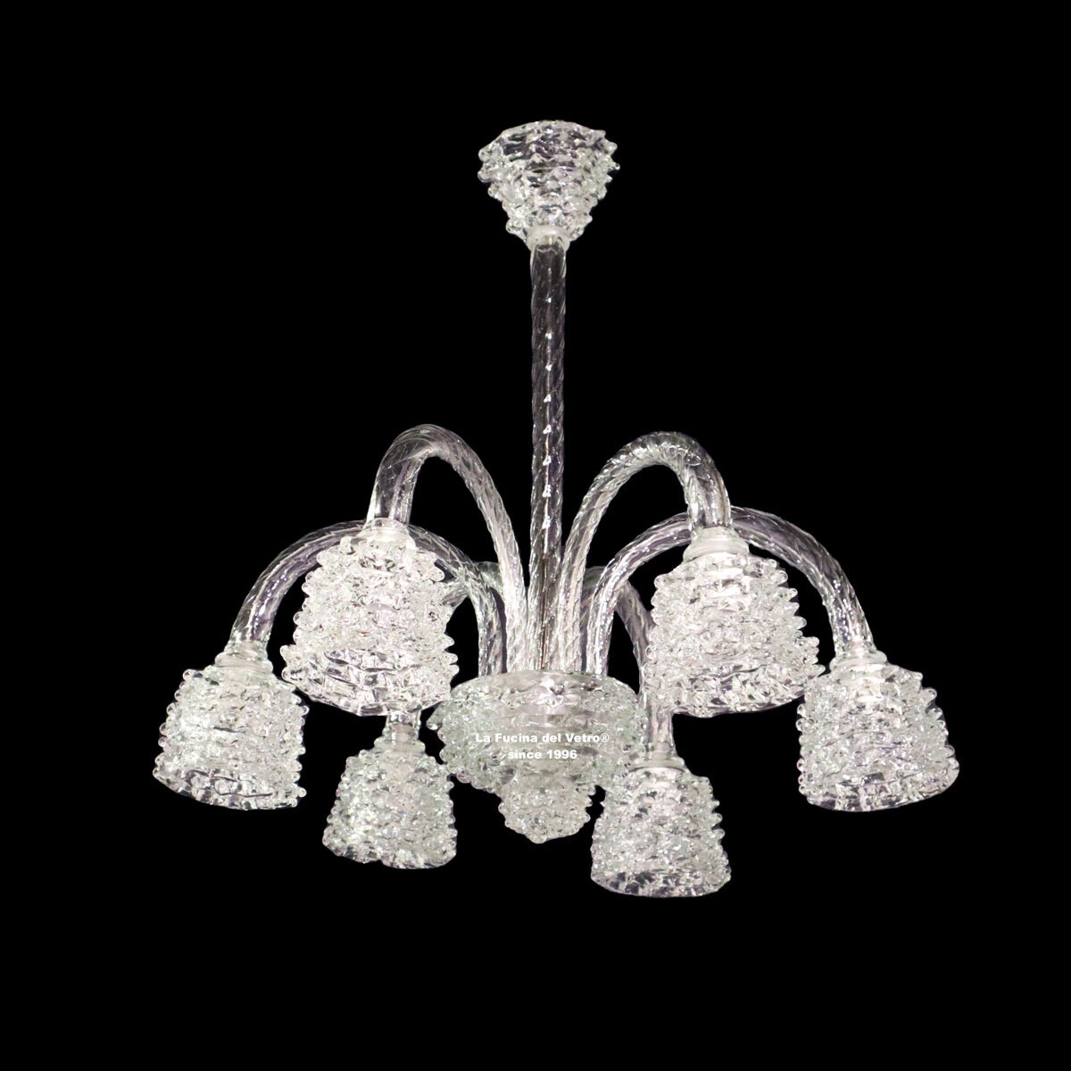 "ROSTRI" Lampadario moderno in vetro di Murano