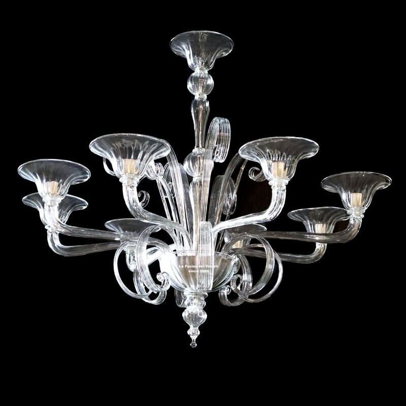 "PASTORALE PIPA"  lampadario in vetro di Murano