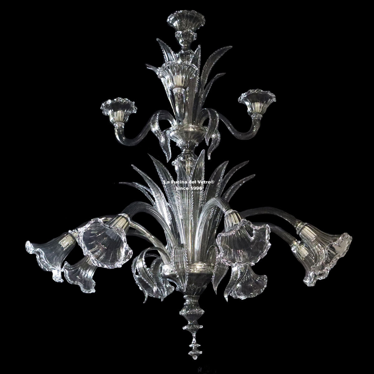"LANCE TWIN" Lampadario in vetro in cristallo veneziano