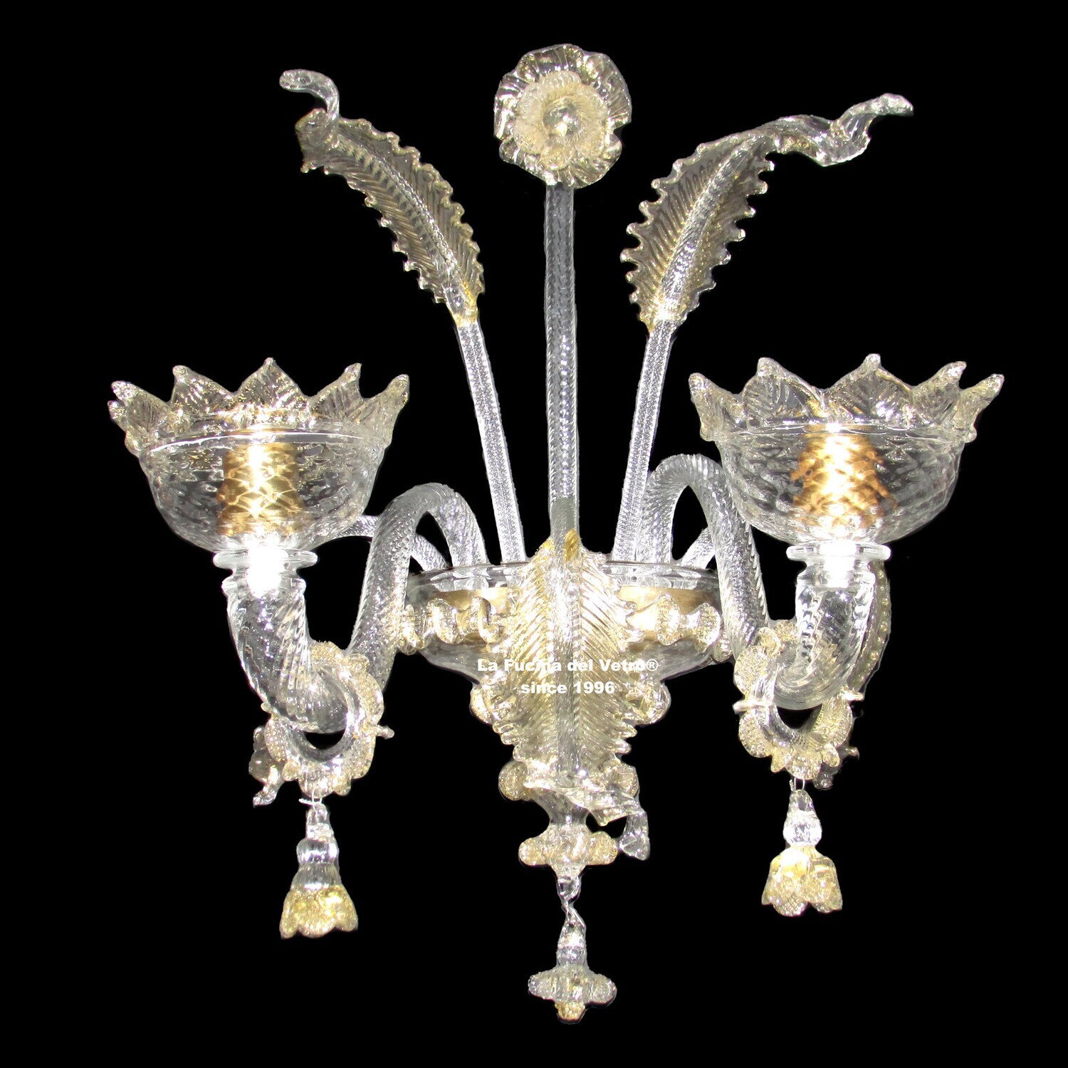 "PENDAGLI" Applique in vetro di Murano
