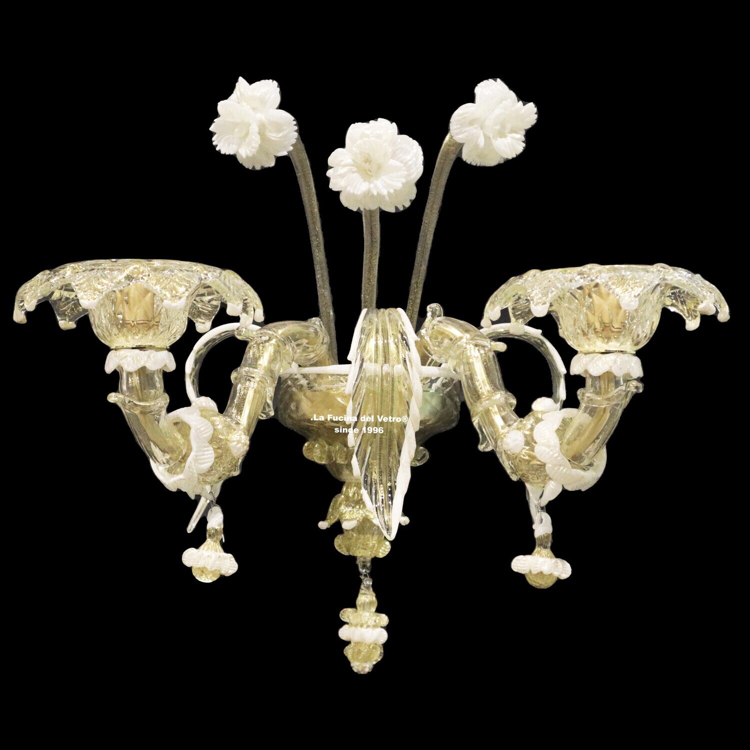 "REZZONICO REALE" Applique in vetro di Murano