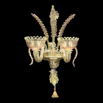 "MERLETTO” Applique in vetro di Murano