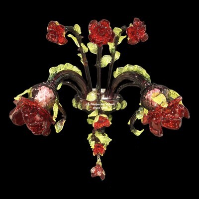"ROSETO" Applique in vetro di Murano