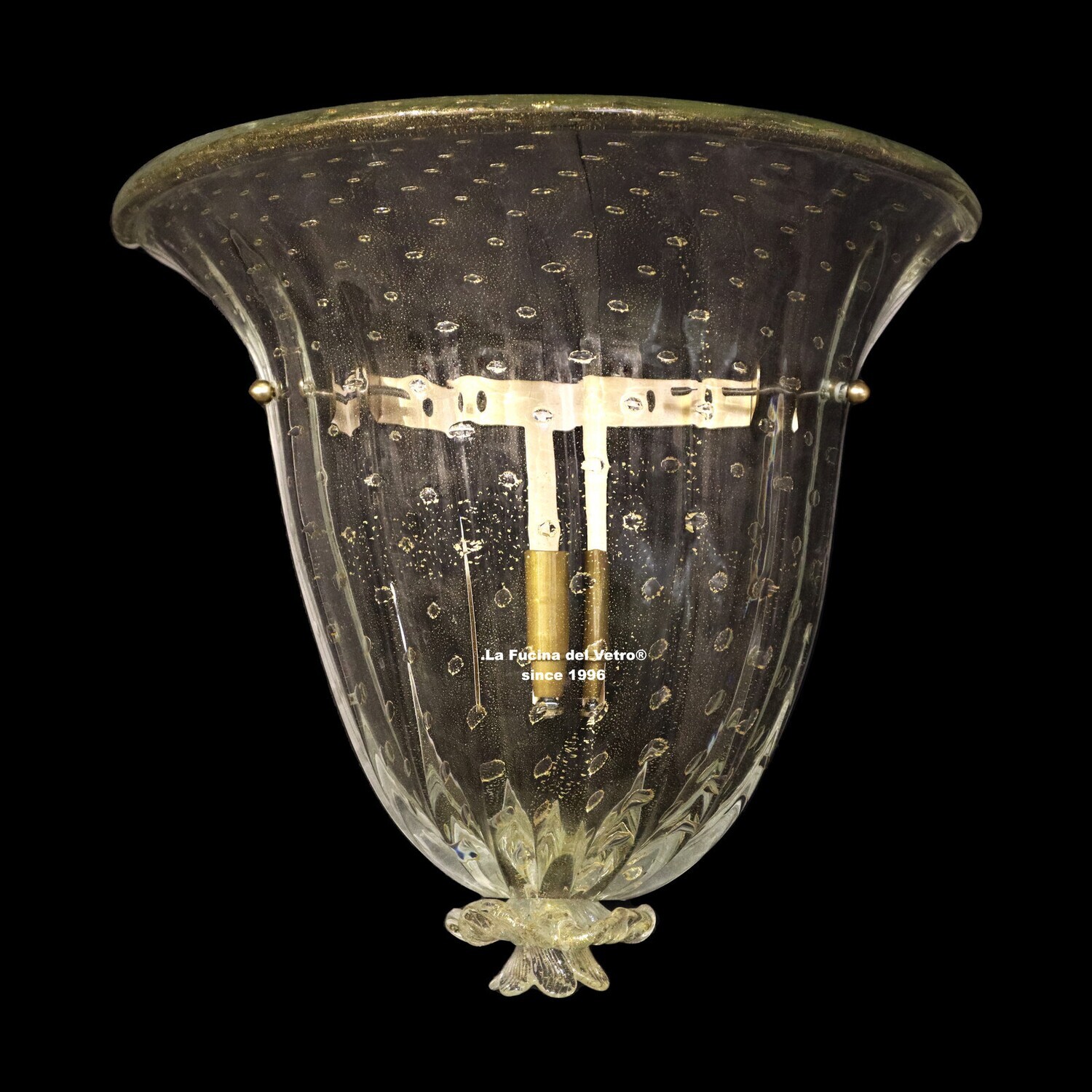 "SCUDO BOLLE" Applique in vetro di Murano
