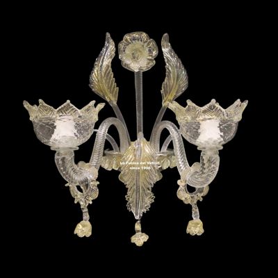 "PENDAGLI ONDA" Applique in vetro di Murano