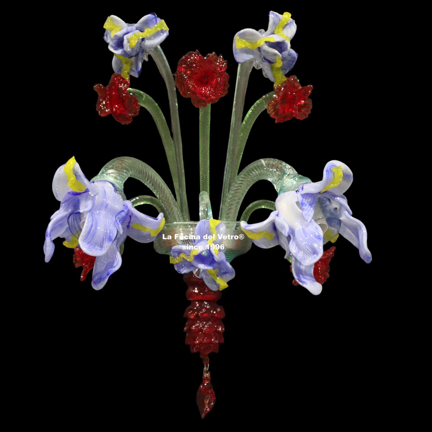 "IRIS" Applique in vetro di Murano
