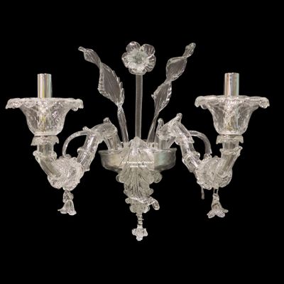 "REZZONICO" Applique in vetro di Murano