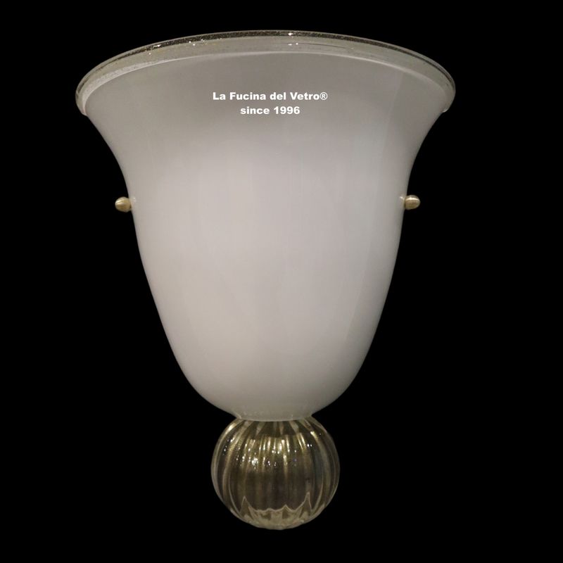 " GOLD SHIELD" Murano glass wall light