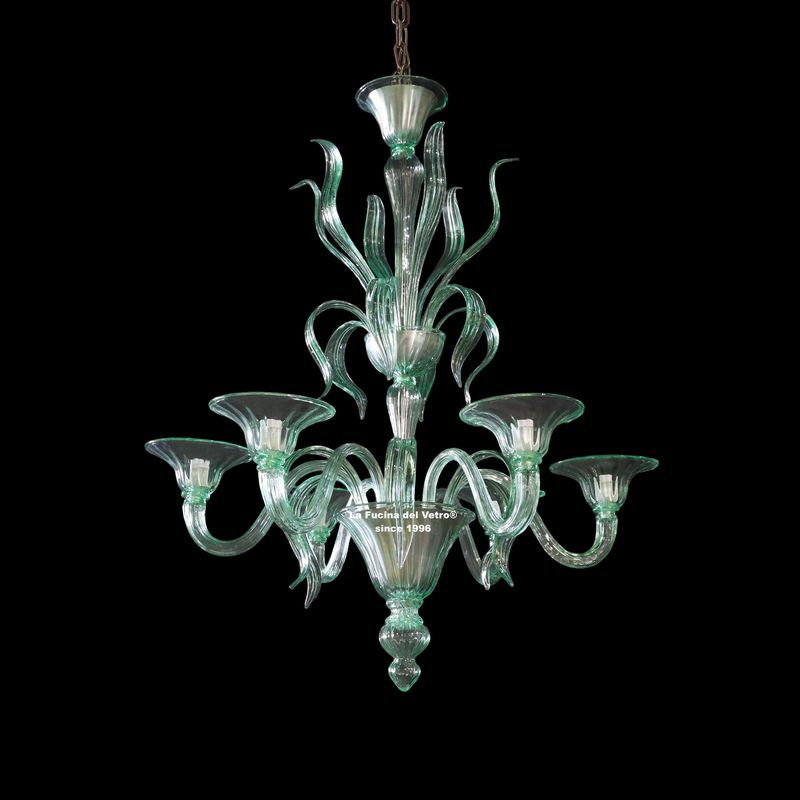 "SPEARS CIMIERO" green pastoral chandelier