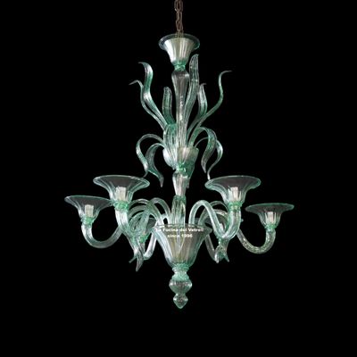 "LANCE CIMIERO" Lampadario pastorale verde