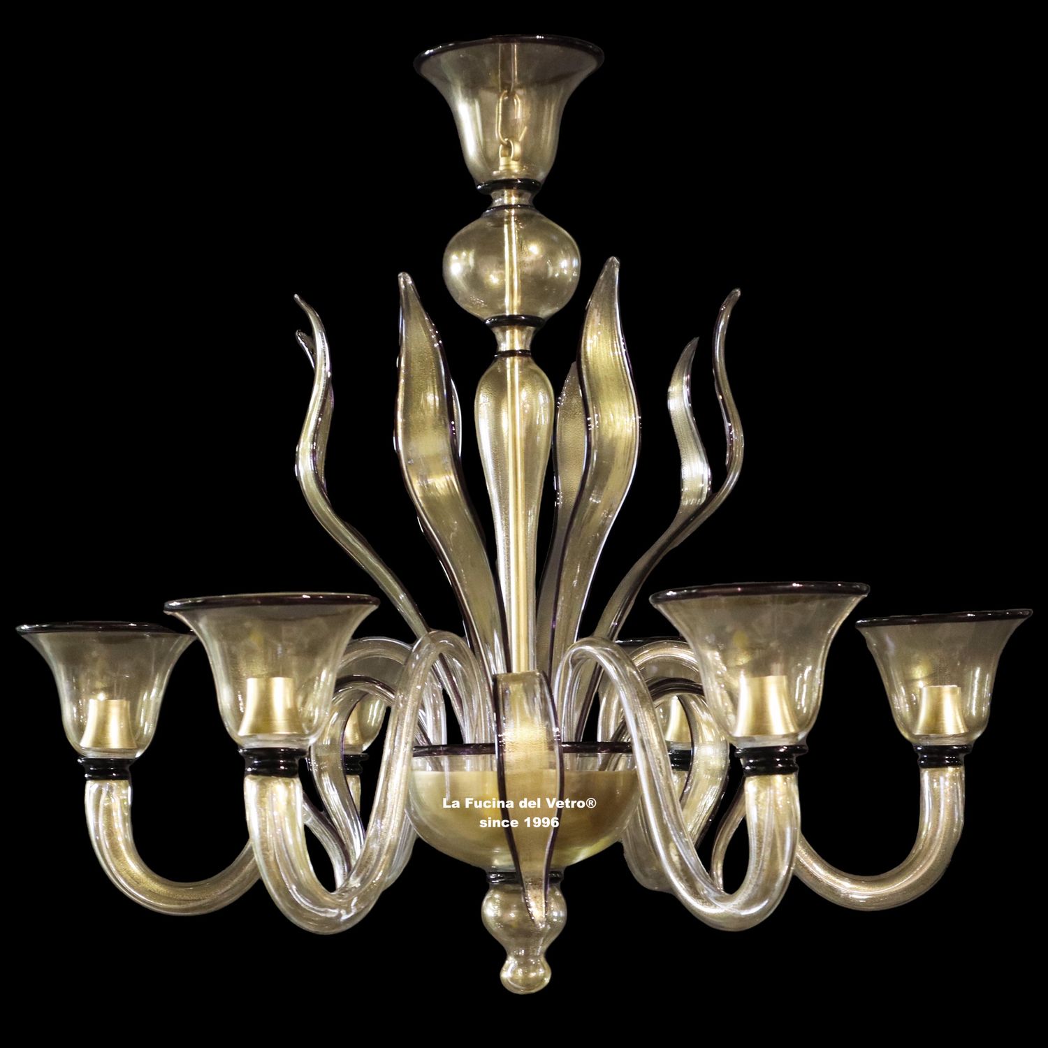 "LANCE REALE" Lampadario in vetro di Murano
