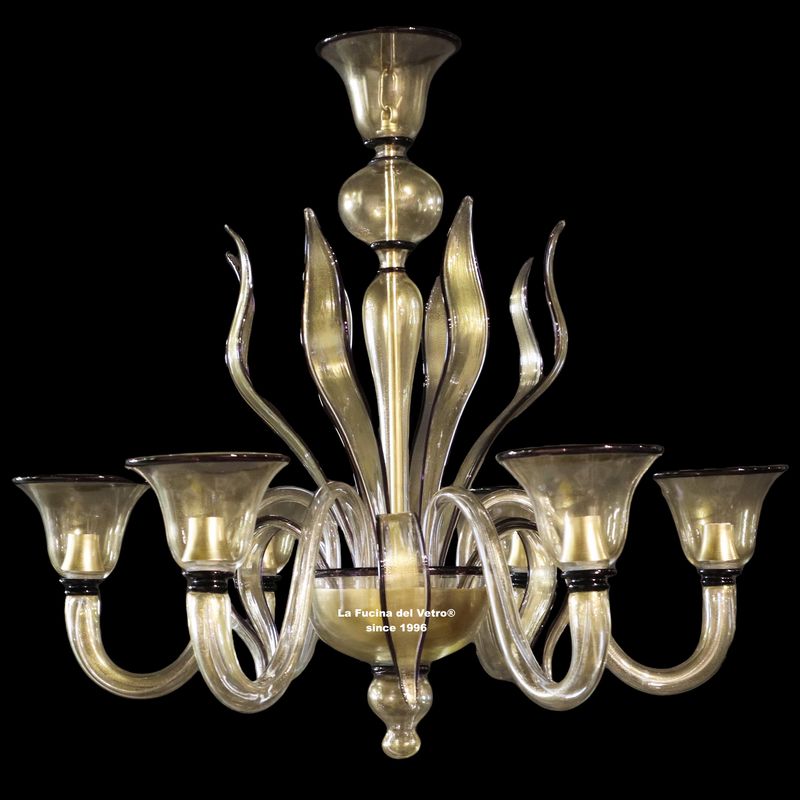 "ROYAL SPEARS" Murano glass chandelier