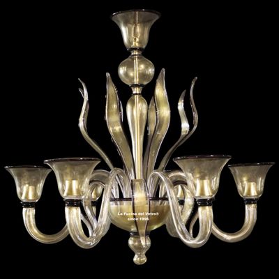 "LANCE REALE" Lampadario in vetro di Murano