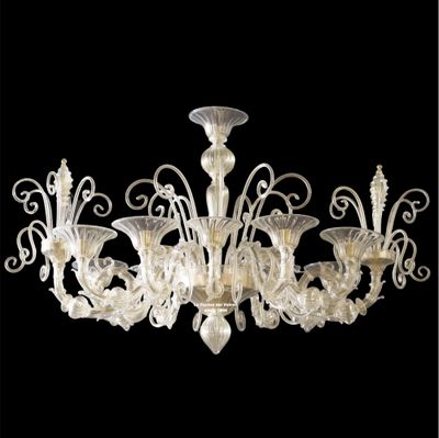 "SEMIREZZONICO BARCHETTA" Lampadario in vetro di Murano
