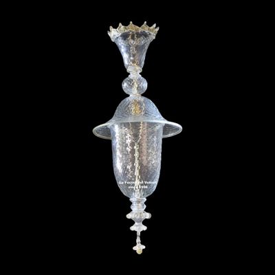 "CORONA" Lanterna in vetro di Murano