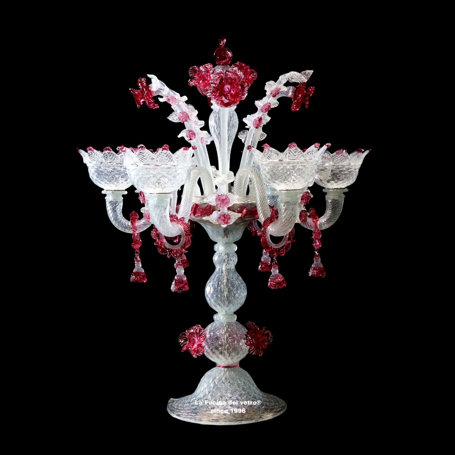 "FERRO" Flambeau in vetro di Murano