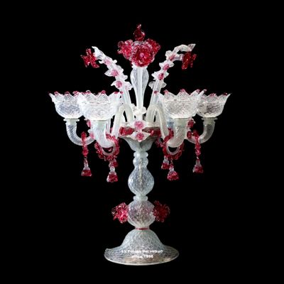 "FERRO" Flambeau in vetro di Murano