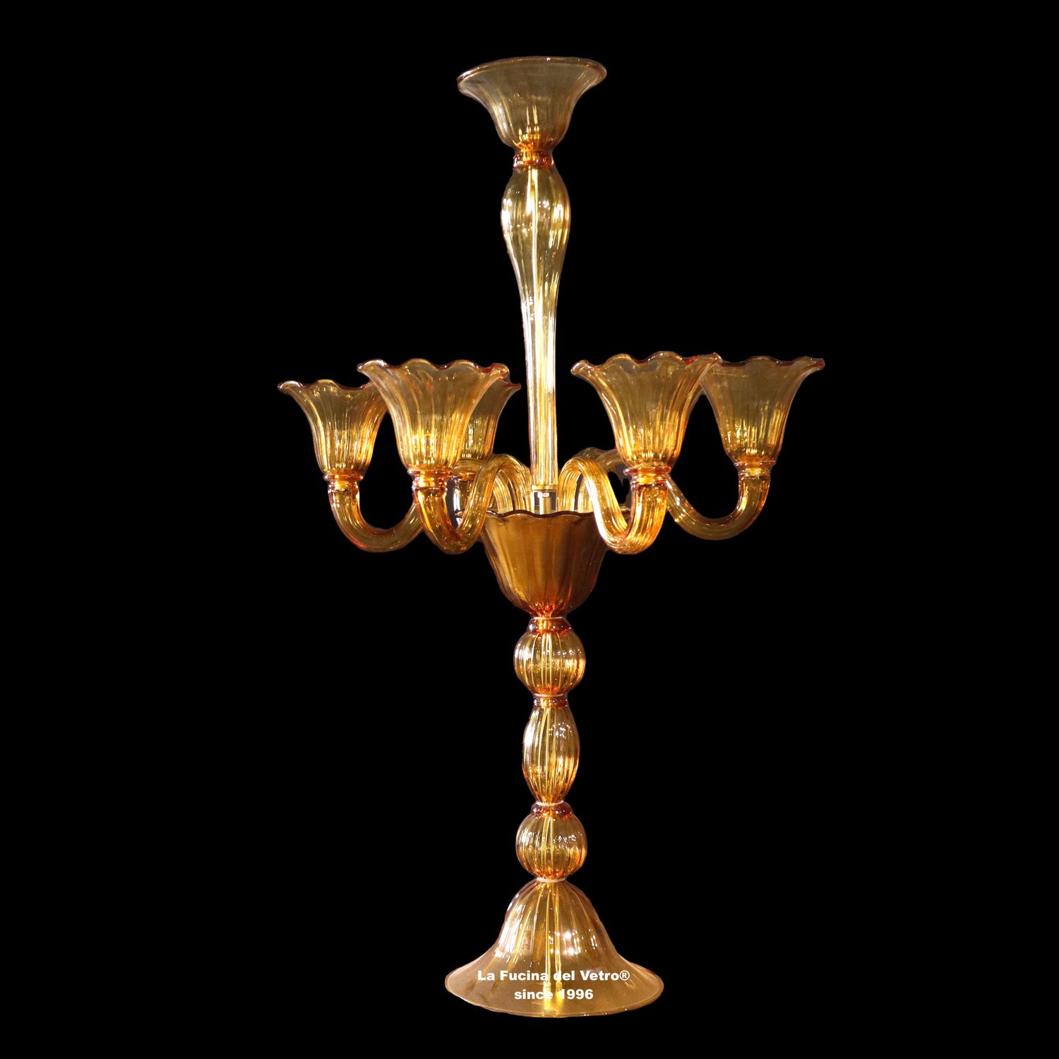 "MODERNO" Flambeau in vetro di Murano