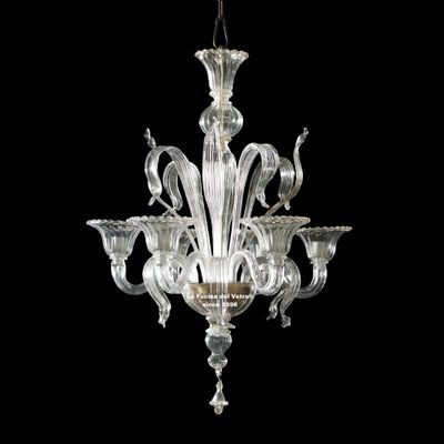 "PASTORALE TG ORO" Lampadario in vetro di Murano