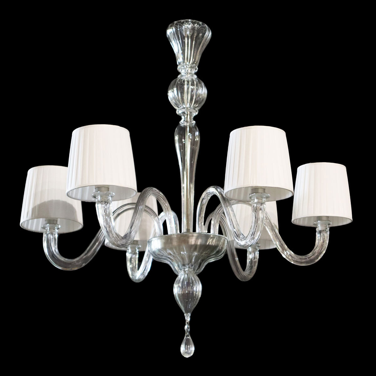 "PARALUMI" Lampadario moderno in vetro di Murano