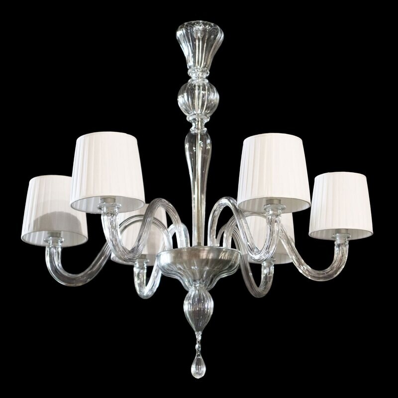 "PARALUMI" Lampadario moderno in vetro di Murano