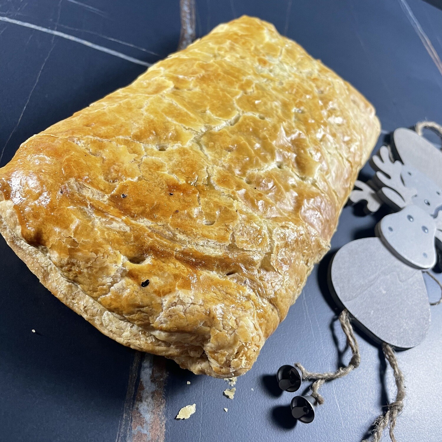 Kulebiak z kiszoną kapustą i suszonymi grzybami