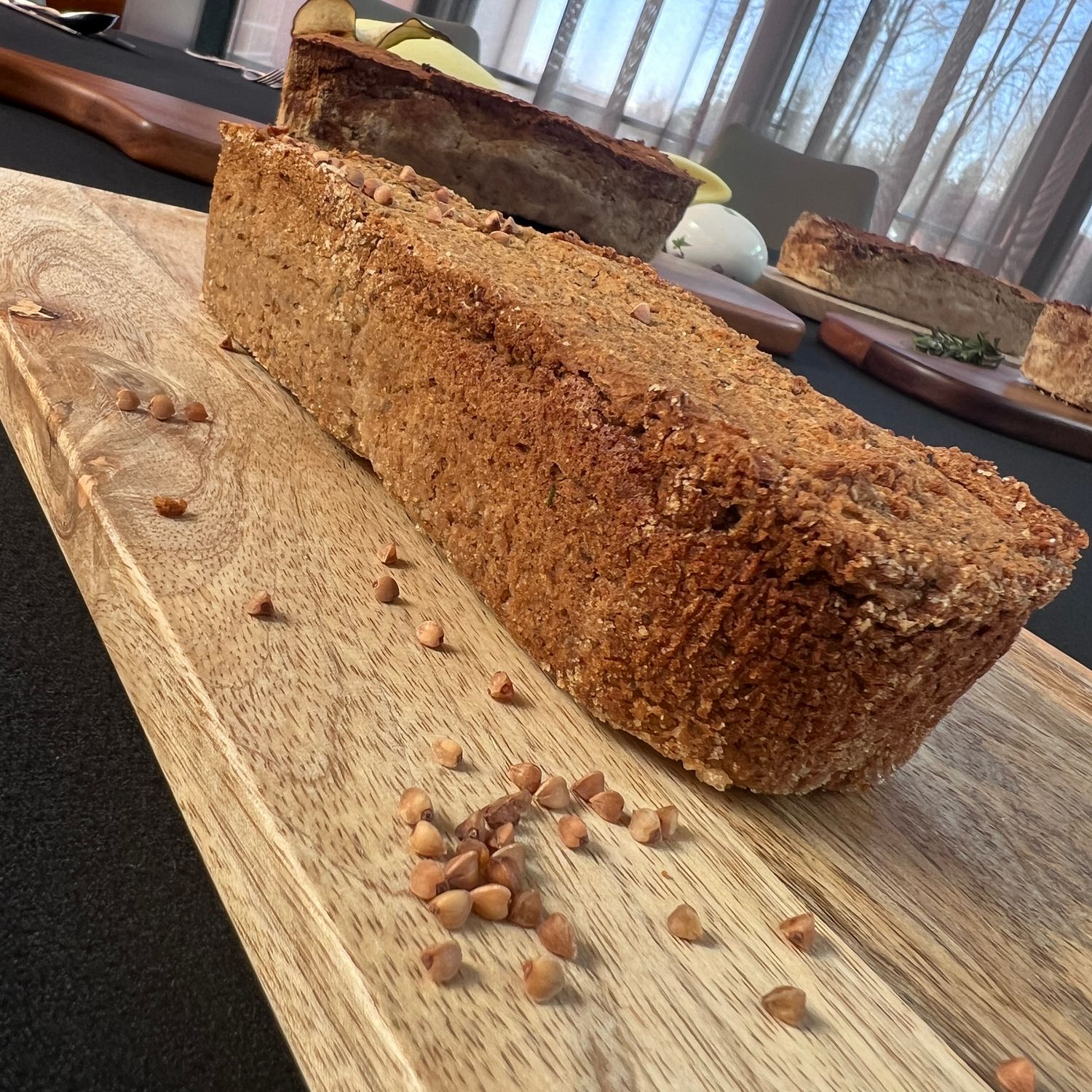 Pasztet z białej fasoli, kaszy gryczanej i podgrzybka