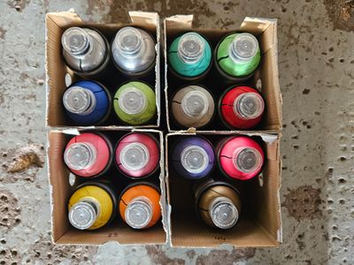 15 x MTN Water Based Spray Paints (£5 each)