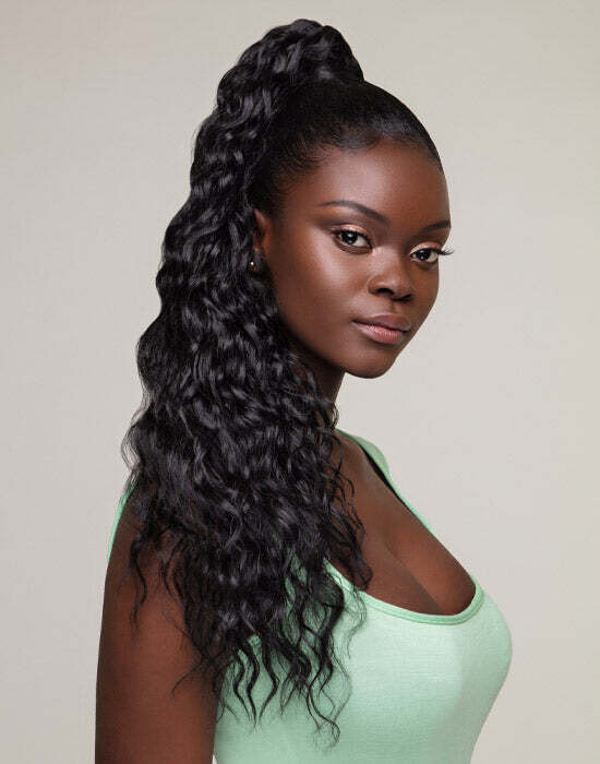 Feme Collection Ponytail Frisky 24" with Heat-save Fiber Weight / Pack: (ca.) 105g