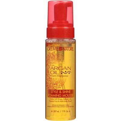 Crème of Nature with Argan Oil Style and Shine Foaming Mousse| 207 ml