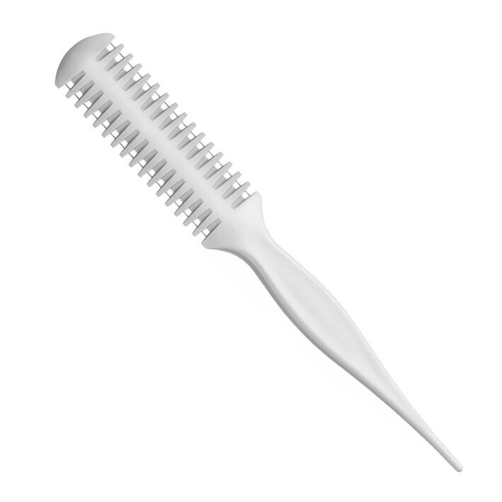 Eurostil Rasiermesser 2 Klingen, Kamm mit Edelstahlklinge, Schneidkamm, Rasenkamm Eurostil Haarschneider Corta-cabellos