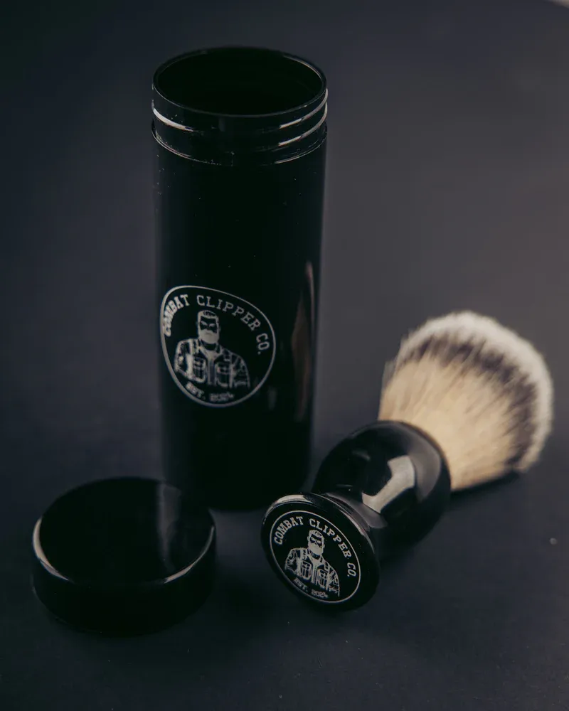 Combat Clipper Co. Durable Shaving Brush and Tube Set