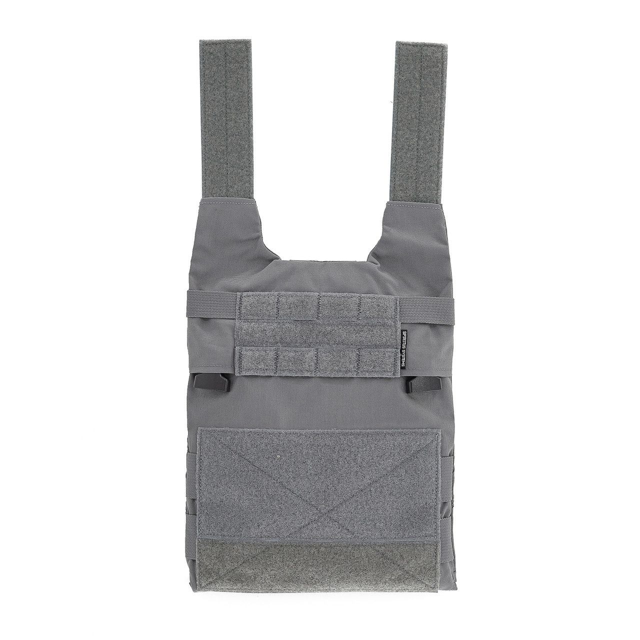 Spiritus Systems LV-119 Front Overt Plate Bag Set Up - Wolf Grey