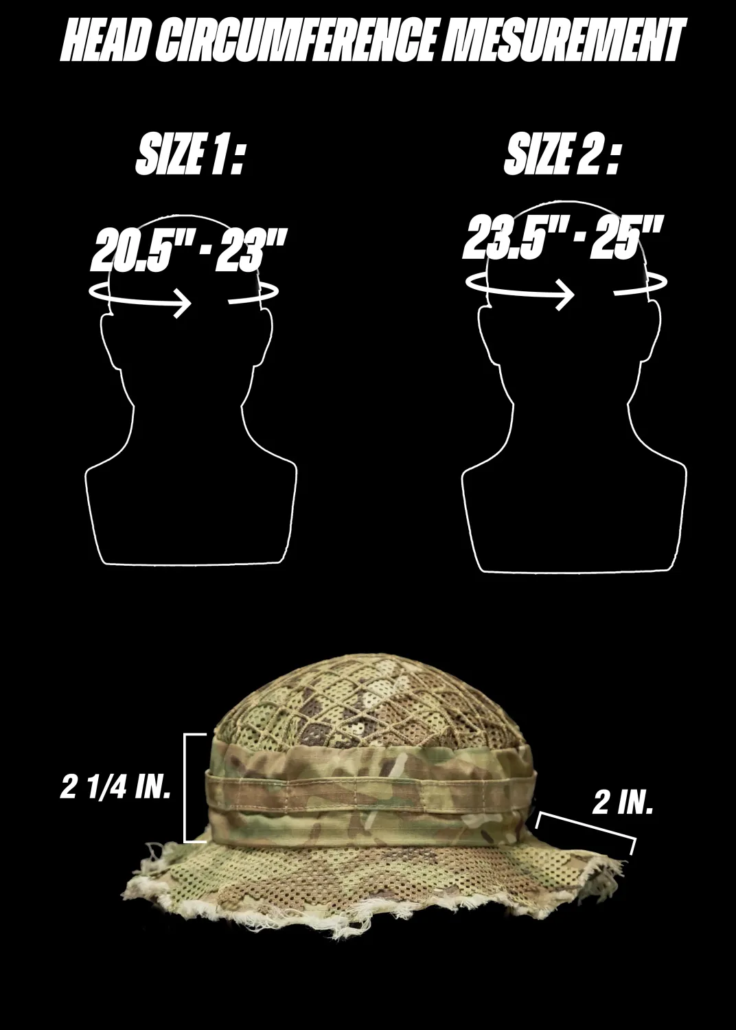 Carcajou Tactical Recon Boonie Hat Frayed