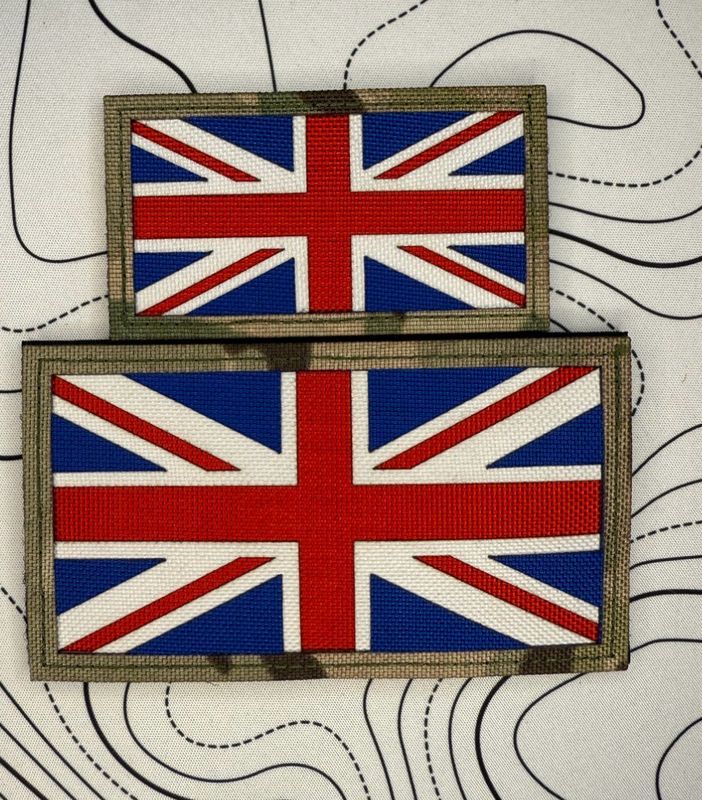 Full colour UK flag patch - Large