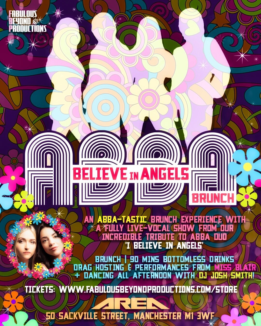 ABBA BELIEVE IN ANGELS DAY PARTY ONLY - Sat 21/10/23 - AREA, Manchester, M1  3WF @ 12pm