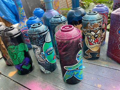 Painted Cans