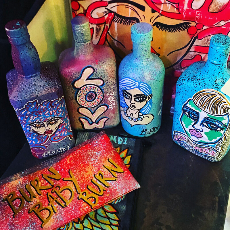 Recycled Bottle Art