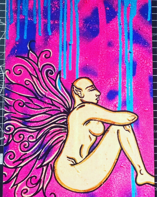 Ice Cream Angel A4 Giclee Print