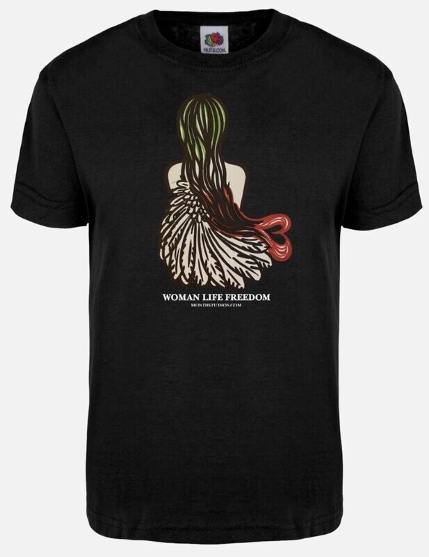 WOMAN IRAN LOVE Black T-shirt
