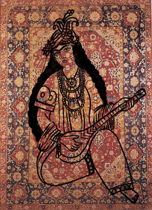 Persian Player A3 Giclee Print