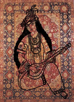 Persian Player A6 Postcard