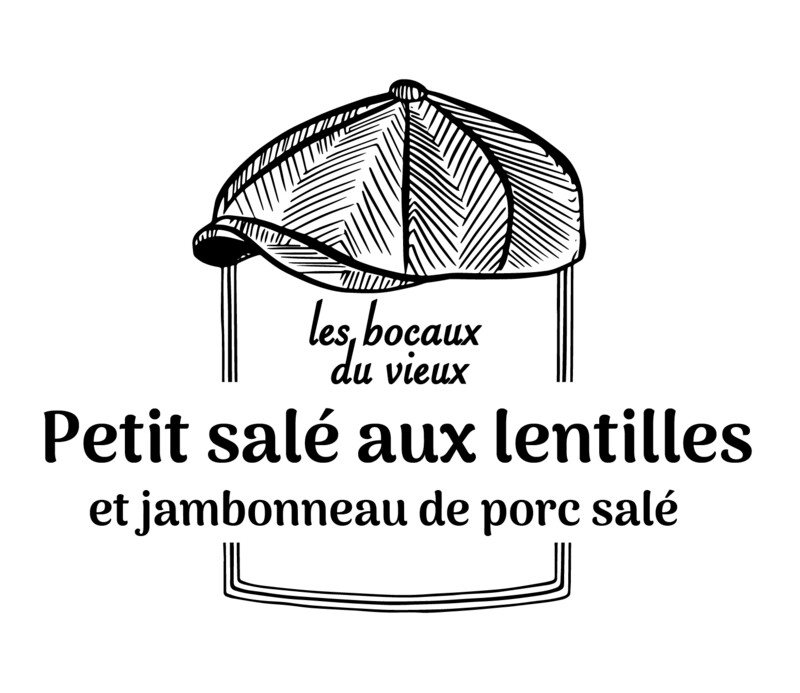 Petit salé aux lentilles et jambonneau de porc salé