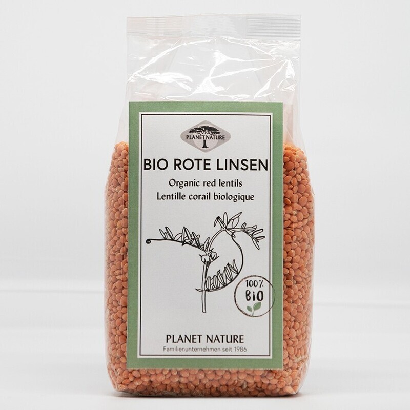 Bio rote Linsen