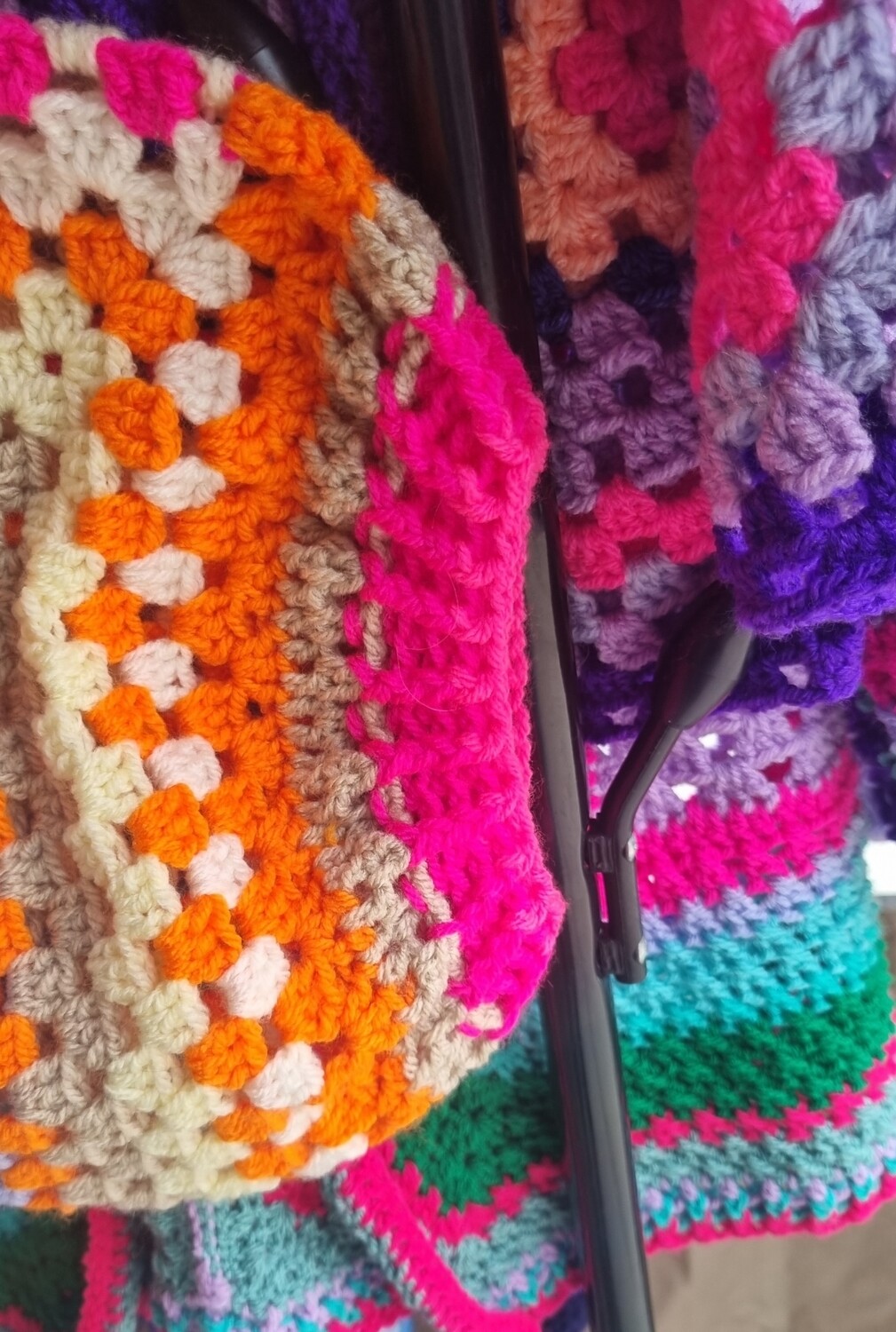 Zingy bright crochet jacket