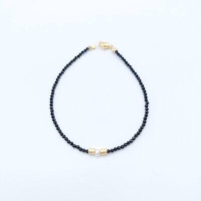 Spinell Armband Gold/Perle
