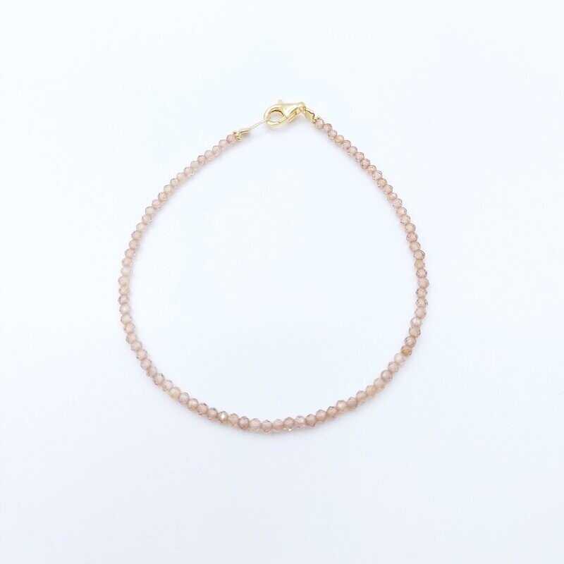 Zirkon Armband Camel Gold