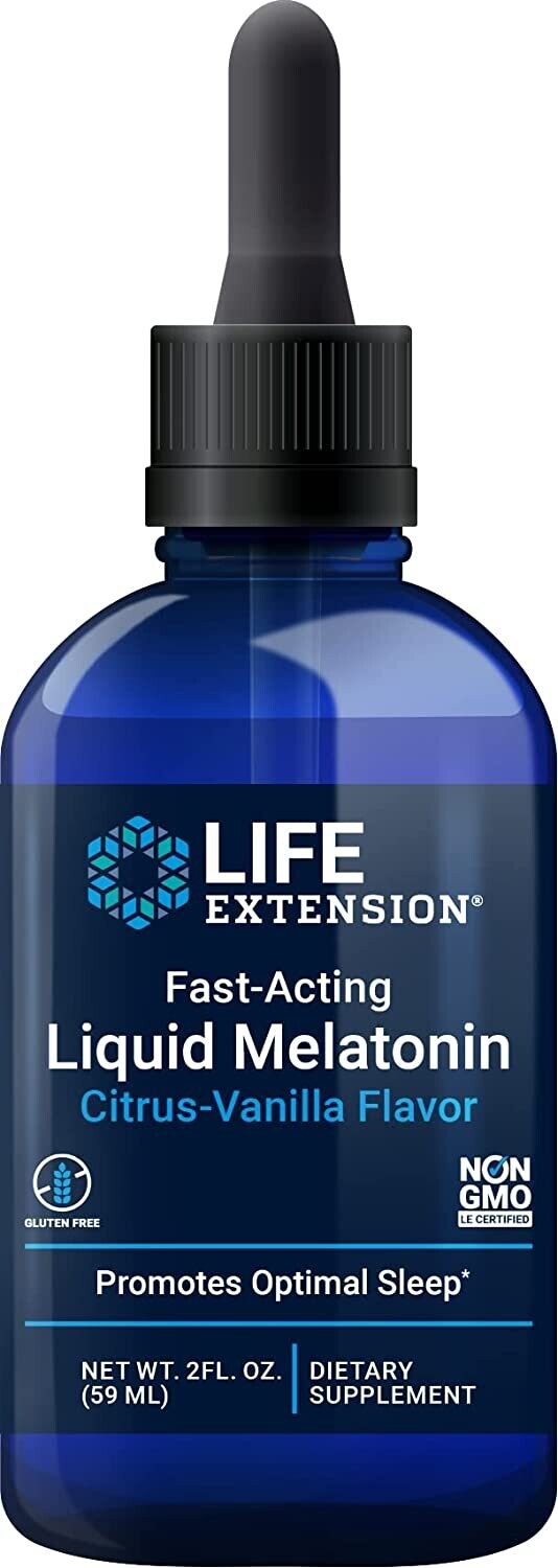 Life Extension Liquid Melatonin Vanilla Citrus 2oz