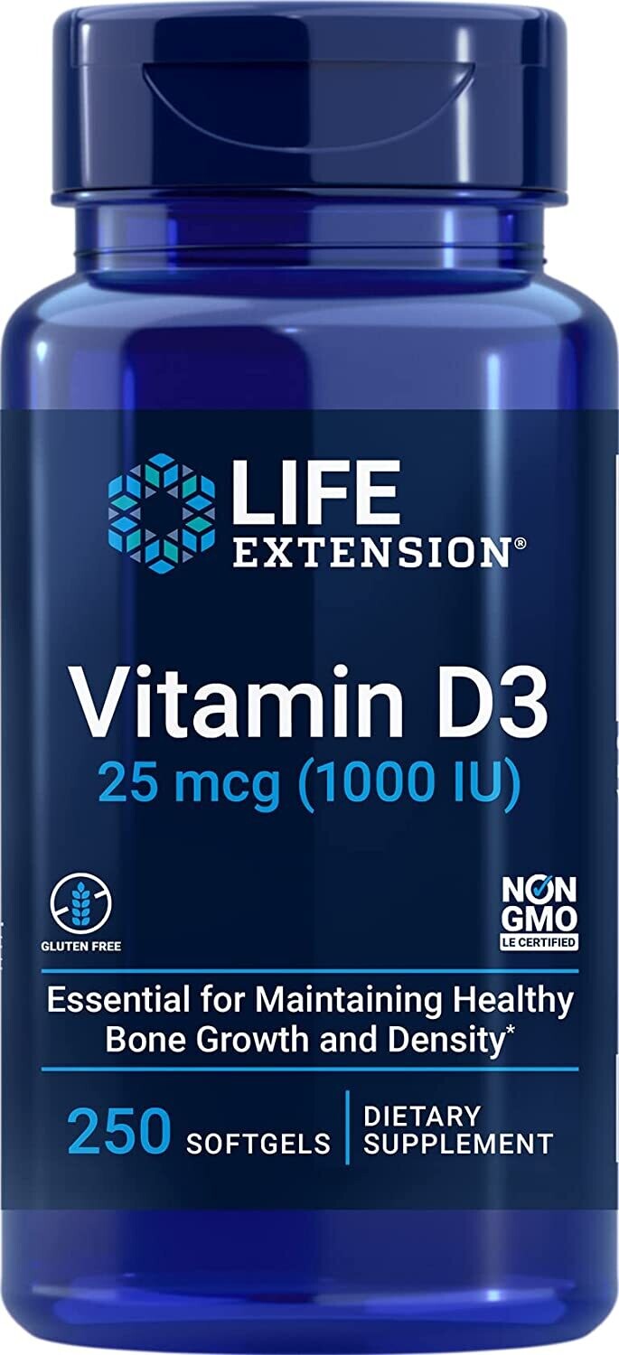 Life Extension Vitamin D3 1000IU 25mcg